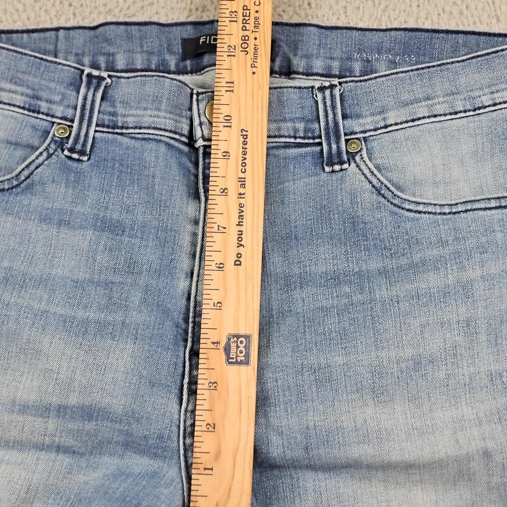 Fidelity Jeans Mens 38 Blue Stretch Denim Torino Texan Slim Fit M5090 Ink Stain